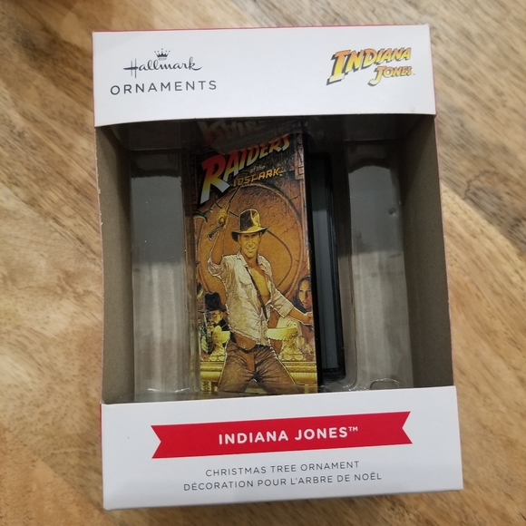 Hallmark Christmas Ornament Indiana Jones Raiders of the Lost Ark Retro VHS box - Picture 1 of 6